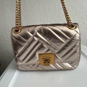 Michael Kors Silver Metallic Bag
